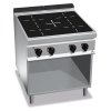 4-ZONE INDUCTION RANGE TOP ON OPEN CABINET BERTO'S E9P4M/IND
