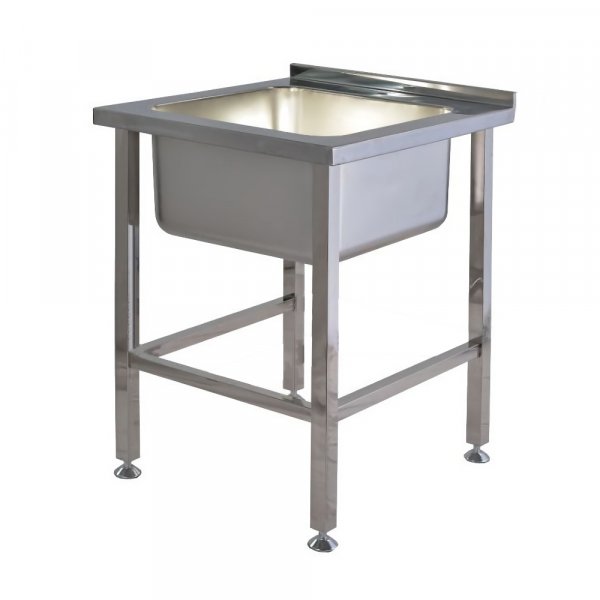 STAINLESS STEEL ONE COMPARTMENT COMMERCIAL SINK